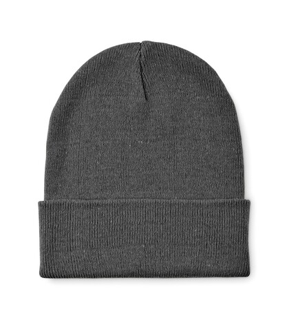 Beanie mit Bündchen - Steingrau bedrucken, Art.-Nr. MO2705-15 Beanie mit Bündchen - Steingrau bedrucken, Art.-Nr. MO2705-15