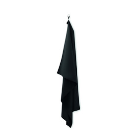 Mikrofaser-Handtuch 100X150cm - Schwarz bedrucken, Art.-Nr. MO2763-03