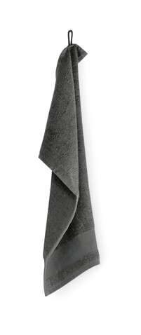 Gästehandtuch Baumwolle 30X50cm - Steingrau bedrucken, Art.-Nr. MO2764-15