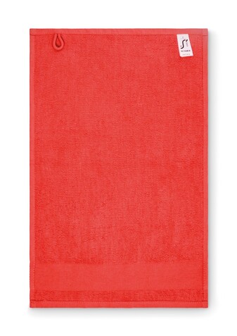 Gästehandtuch Baumwolle 30X50cm - Rot bedrucken, Art.-Nr. MO2764-05