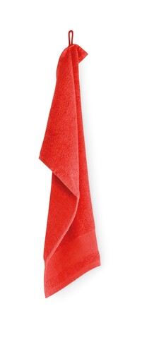 Gästehandtuch Baumwolle 30X50cm - Rot bedrucken, Art.-Nr. MO2764-05