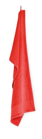 Handtuch Baumwolle 50X100cm - Rot bedrucken, Art.-Nr. MO2765-05