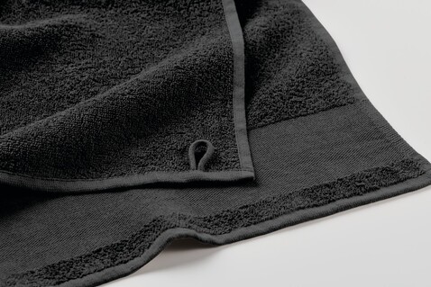 Handtuch Baumwolle 50X100cm - Schwarz bedrucken, Art.-Nr. MO2765-03