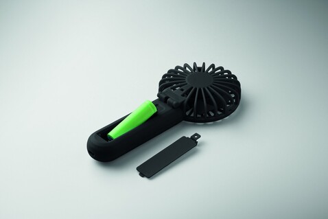 Klappbarer Ventilator - Schwarz bedrucken, Art.-Nr. MO2779-03