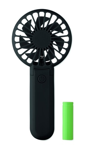 Klappbarer Ventilator - Schwarz bedrucken, Art.-Nr. MO2779-03