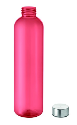 Trinkflasche RPET 1000ml - Transparent Rot bedrucken, Art.-Nr. MO2781-25 Trinkflasche RPET 1000ml - Transparent Rot bedrucken, Art.-Nr. MO2781-25