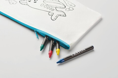 Schlampermäppchen mit Stiften - Babyblau bedrucken, Art.-Nr. MO2787-66 Schlampermäppchen mit Stiften - Babyblau bedrucken, Art.-Nr. MO2787-66
