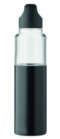 2in1 Flasche 610ml - Schwarz bedrucken, Art.-Nr. MO2789-03