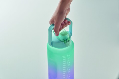 RPET-Trinkflasche 2000ml - Türkis bedrucken, Art.-Nr. MO2791-12 RPET-Trinkflasche 2000ml - Türkis bedrucken, Art.-Nr. MO2791-12