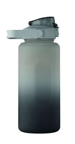 RPET-Trinkflasche 2000ml - Schwarz bedrucken, Art.-Nr. MO2791-03