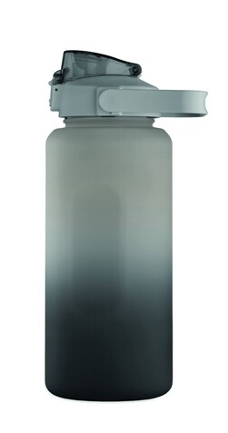 RPET-Trinkflasche 2000ml - Schwarz bedrucken, Art.-Nr. MO2791-03