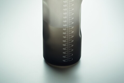 RPET-Trinkflasche 2000ml - Schwarz bedrucken, Art.-Nr. MO2791-03