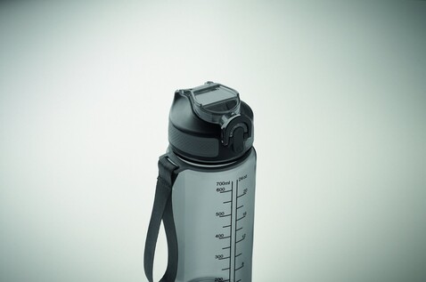 Sport-Trinkflasche 700ml - Transparent Grau bedrucken, Art.-Nr. MO2792-27