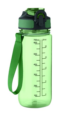 Sport-Trinkflasche 700ml - Transparent Grün bedrucken, Art.-Nr. MO2792-24 Sport-Trinkflasche 700ml - Transparent Grün bedrucken, Art.-Nr. MO2792-24