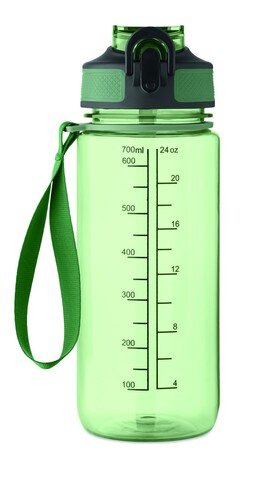 Sport-Trinkflasche 700ml - Transparent Grün bedrucken, Art.-Nr. MO2792-24 Sport-Trinkflasche 700ml - Transparent Grün bedrucken, Art.-Nr. MO2792-24