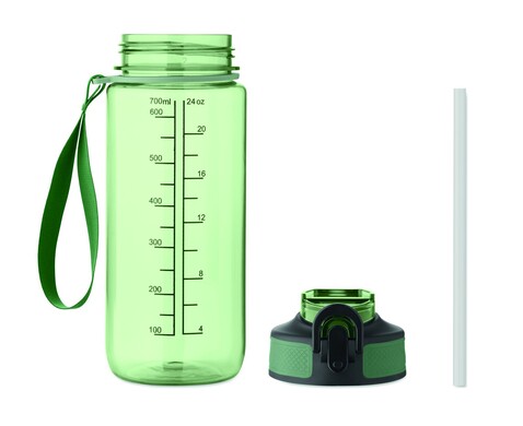 Sport-Trinkflasche 700ml - Transparent Grün bedrucken, Art.-Nr. MO2792-24 Sport-Trinkflasche 700ml - Transparent Grün bedrucken, Art.-Nr. MO2792-24
