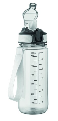 Sport-Trinkflasche 700ml - Transparent bedrucken, Art.-Nr. MO2792-22