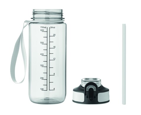 Sport-Trinkflasche 700ml - Transparent bedrucken, Art.-Nr. MO2792-22