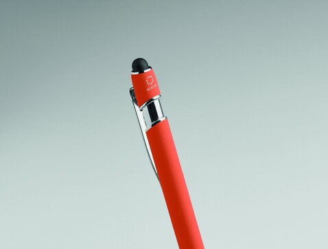 Druckkugelschreiber mit Stylus - Orange bedrucken, Art.-Nr. MO2798-10 Druckkugelschreiber mit Stylus - Orange bedrucken, Art.-Nr. MO2798-10