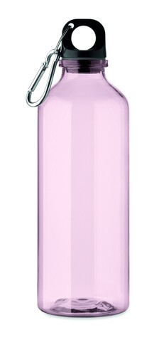 Trinkflasche RPET 500ml - Transparent Pink bedrucken, Art.-Nr. MO2803-31 Trinkflasche RPET 500ml - Transparent Pink bedrucken, Art.-Nr. MO2803-31