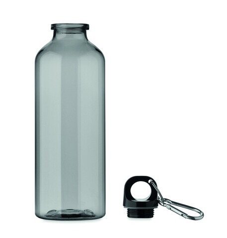 Trinkflasche RPET 500ml - Transparent Grau bedrucken, Art.-Nr. MO2803-27