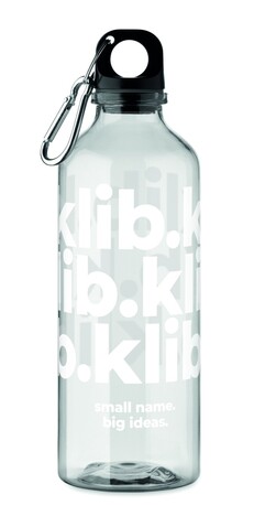 Trinkflasche RPET 500ml - Transparent bedrucken, Art.-Nr. MO2803-22