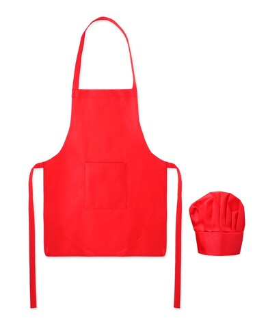 Küchen-Set für Kinder - Rot bedrucken, Art.-Nr. MO2826-05