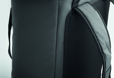 Kühlrucksack 600D RPET - Steingrau bedrucken, Art.-Nr. MO2832-15 Kühlrucksack 600D RPET - Steingrau bedrucken, Art.-Nr. MO2832-15
