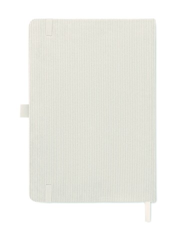 DIN A5 Notizbuch RPET - Off White bedrucken, Art.-Nr. MO2861-43