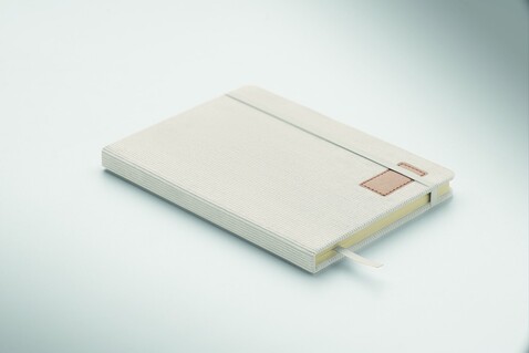 DIN A5 Notizbuch RPET - Off White bedrucken, Art.-Nr. MO2861-43