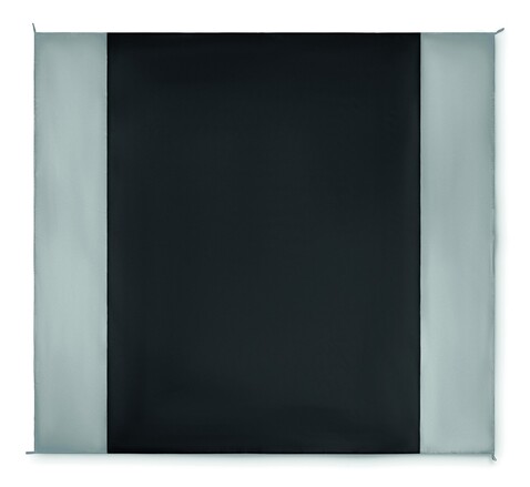Strandmatte 210T Polyester - Schwarz bedrucken, Art.-Nr. MO2882-03