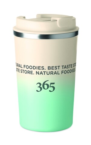 Doppelwandiger Becher 350 ml - Mintgrün bedrucken, Art.-Nr. MO2885-77