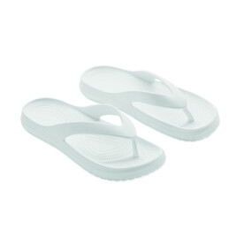 Zehensandalen Größe 40/41 - Weiß bedrucken, Art.-Nr. MO2894-06