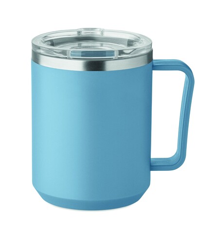 Doppelwandiger Becher 400ml - Petrol bedrucken, Art.-Nr. MO2900-20 Doppelwandiger Becher 400ml - Petrol bedrucken, Art.-Nr. MO2900-20