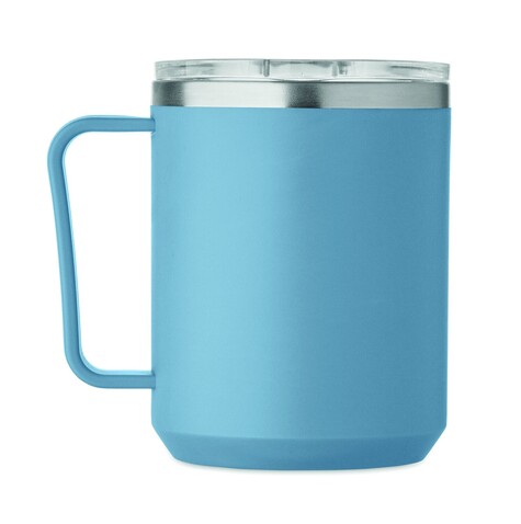 Doppelwandiger Becher 400ml - Petrol bedrucken, Art.-Nr. MO2900-20 Doppelwandiger Becher 400ml - Petrol bedrucken, Art.-Nr. MO2900-20