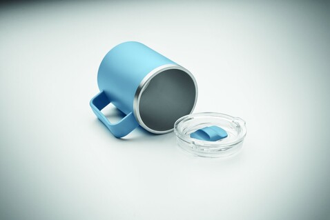 Doppelwandiger Becher 400ml - Petrol bedrucken, Art.-Nr. MO2900-20 Doppelwandiger Becher 400ml - Petrol bedrucken, Art.-Nr. MO2900-20