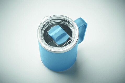 Doppelwandiger Becher 400ml - Petrol bedrucken, Art.-Nr. MO2900-20 Doppelwandiger Becher 400ml - Petrol bedrucken, Art.-Nr. MO2900-20