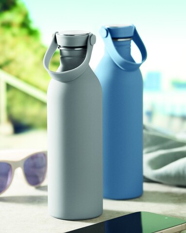 Einwandige Trinkflasche 500 ml - Grau bedrucken, Art.-Nr. MO2903-07 Einwandige Trinkflasche 500 ml - Grau bedrucken, Art.-Nr. MO2903-07