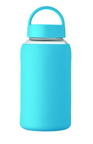 Flasche Borosilikatglas 600ml - Türkis bedrucken, Art.-Nr. MO2912-12