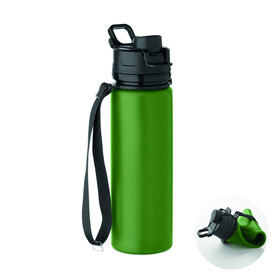 Faltbare Sportflasche Silikon - Dunkelgrün bedrucken, Art.-Nr. MO2944-60