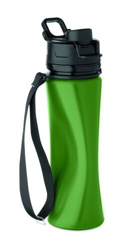 Faltbare Sportflasche Silikon - Dunkelgrün bedrucken, Art.-Nr. MO2944-60