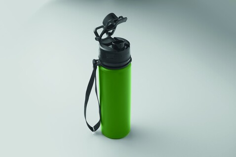 Faltbare Sportflasche Silikon - Dunkelgrün bedrucken, Art.-Nr. MO2944-60