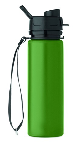 Faltbare Sportflasche Silikon - Dunkelgrün bedrucken, Art.-Nr. MO2944-60