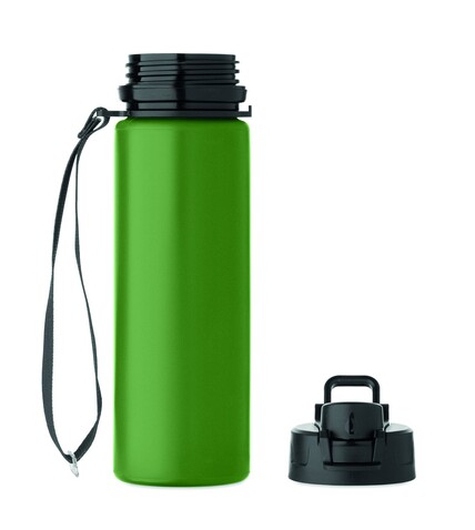Faltbare Sportflasche Silikon - Dunkelgrün bedrucken, Art.-Nr. MO2944-60