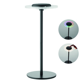 USB-Tischlampe Eisen - Schwarz bedrucken, Art.-Nr. MO2950-03