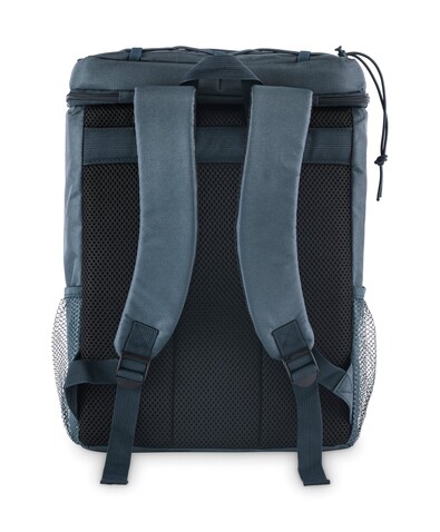 Kühlrucksack 600D RPET - Blau bedrucken, Art.-Nr. MO2971-04