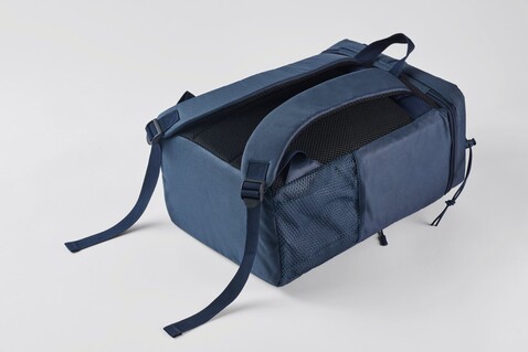 Kühlrucksack 600D RPET - Blau bedrucken, Art.-Nr. MO2971-04