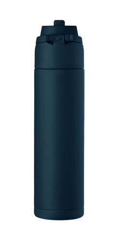 Einwandige Trinkflasche 650 ml - Marineblau bedrucken, Art.-Nr. MO2989-85