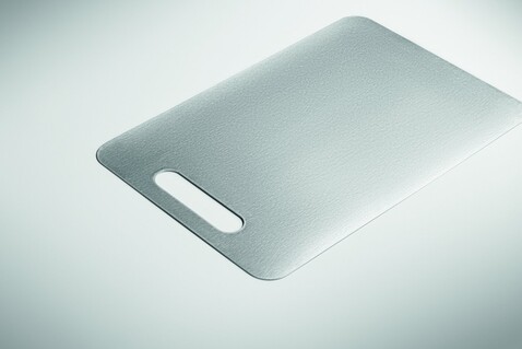 Schneidebrett Edelstahl S - Silber bedrucken, Art.-Nr. MO3115-14