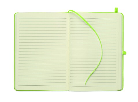 DIN A5 Notizbuch recy. PU - Limette bedrucken, Art.-Nr. MO3124-48 DIN A5 Notizbuch recy. PU - Limette bedrucken, Art.-Nr. MO3124-48
